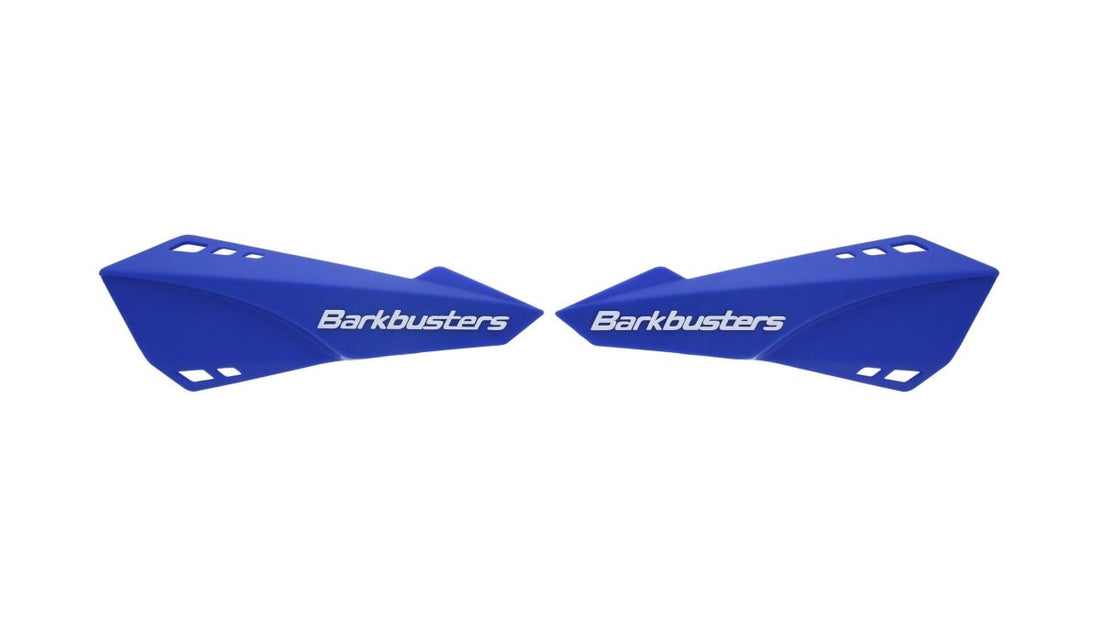 Plastiche di ricambio paramani Barkbusters B-087, dettaglio del fissaggio al manubrio