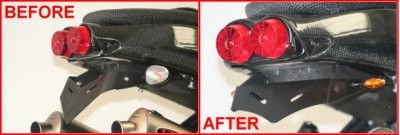 Portatarga Aprilia Rsv Mille 01 03 Tuono Up To 05 5685 Rg LP0053BK - Endurrad