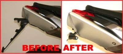 Portatarga Aprilia Shiver 750 900 5691 Rg LP0058BK - Endurrad