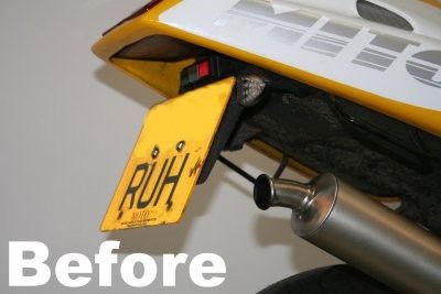 Portatarga Cagiva Mito 125 5675 Rg LP0046BK - ENDURRAD