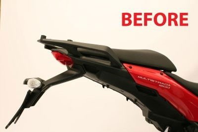 Portatarga Ducati Multistrada 1200 fino '14 (not with side cases) - ENDURRAD