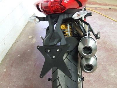 Portatarga Ducati Streetfighter 1098 5713 Rg LP0081BK - ENDURRAD