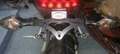 Portatarga Honda CB650F 14 11362 Rg LP0152BK - ENDURRAD