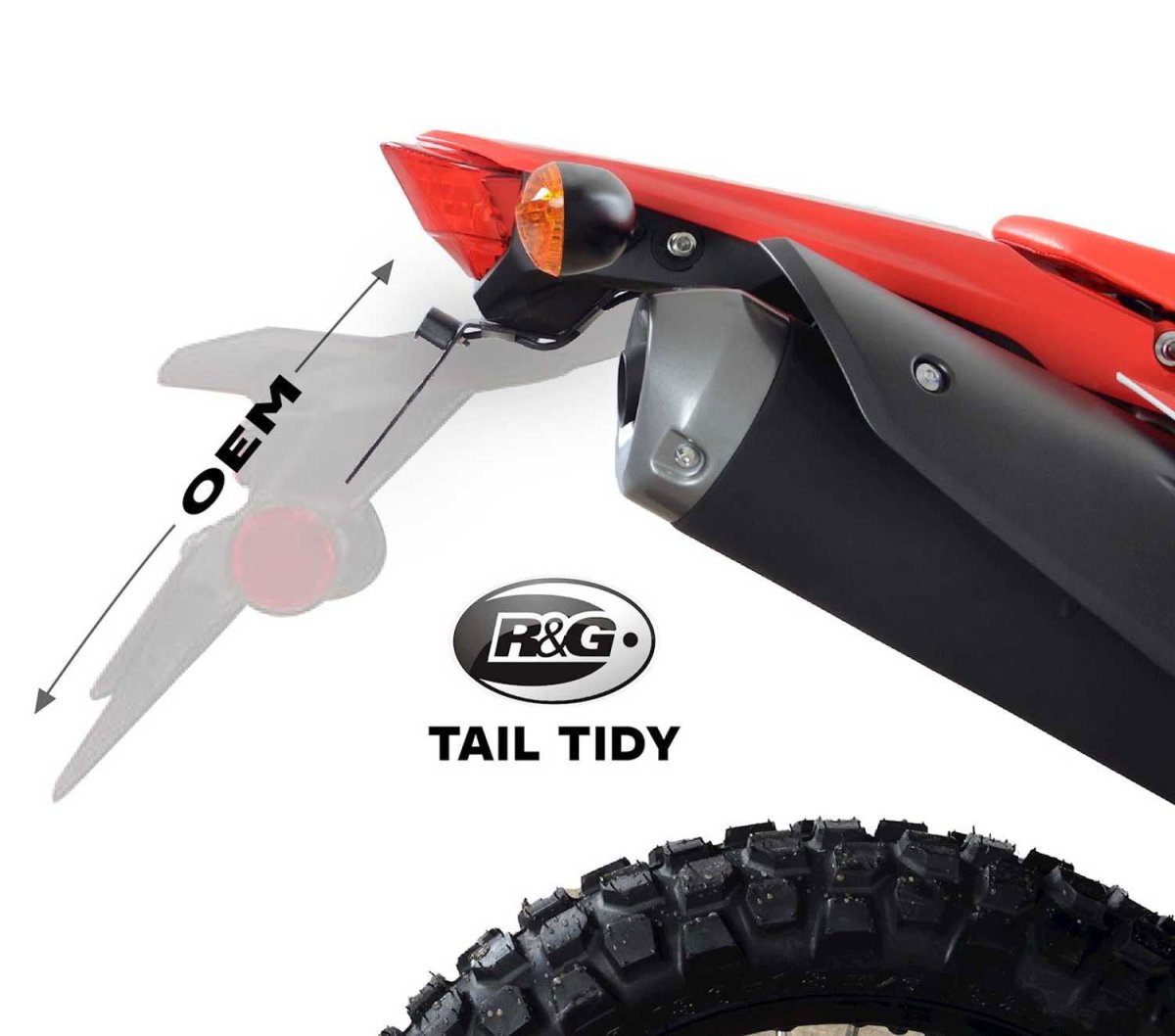 Portatarga, Honda CRF300L '21 - & CRF300 | RG - LP0304BK - r28300 - ENDURRAD