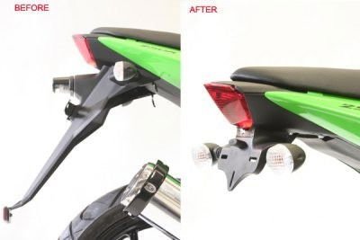 Portatarga Kawasaki Ninja 250R 08 12 5706 Rg LP0071BK - ENDURRAD