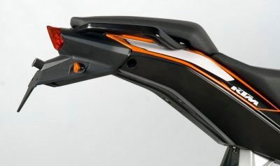 Portatarga KTM 200 DUKE tutti gli anni - 125 DUKE fino '16 - 390 DUKE '13 - '16 (completamente stampato in plastica) - ENDURRAD