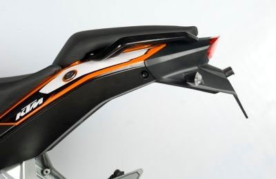 Portatarga KTM 200 DUKE tutti gli anni - 125 DUKE fino '16 - 390 DUKE '13 - '16 (completamente stampato in plastica) - ENDURRAD