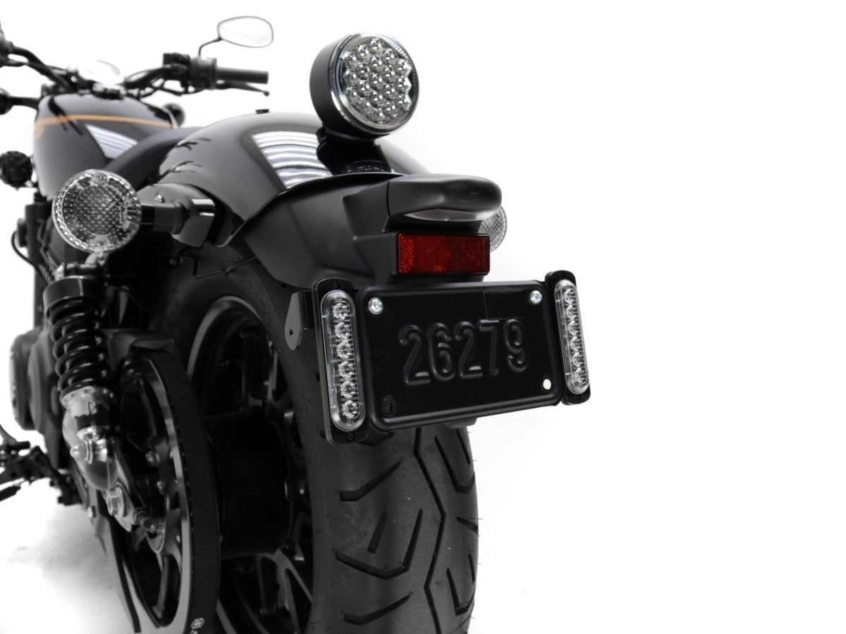 Portatarga moto con doppia luce freno au | DNLB610100 - r29342 - ENDURRAD