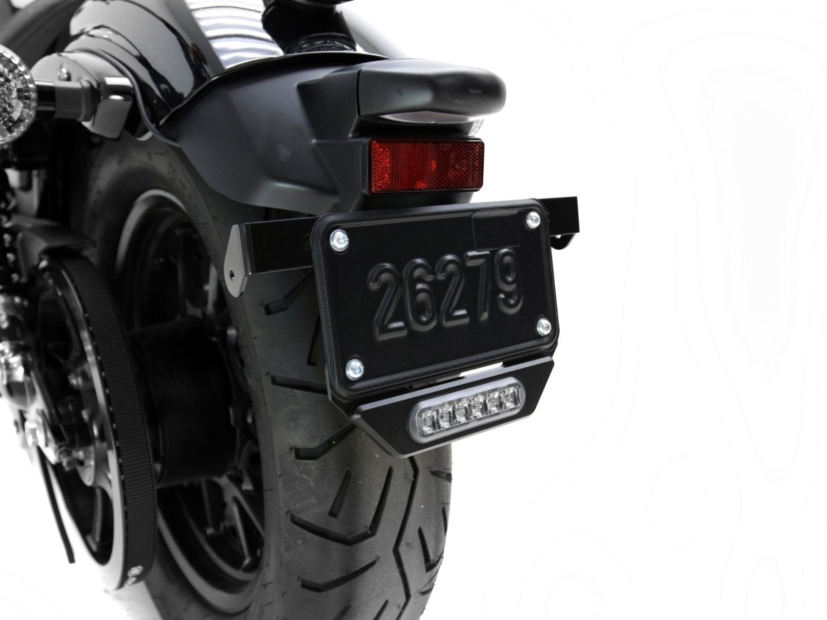 Portatarga moto con luce freno ausiliaria - ENDURRAD