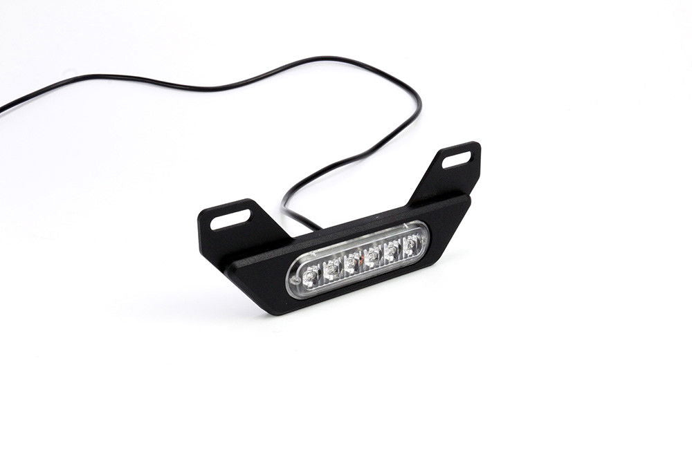 Portatarga moto con luce freno ausiliaria