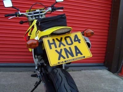 Portatarga Suzuki DRZ400 Sm DRZ400 5641 Rg LP0018BK - ENDURRAD