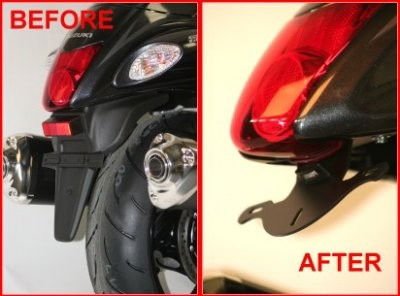 Portatarga Suzuki Hayabusa GSX1300R 08 5692 Rg LP0059BK - ENDURRAD