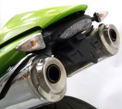 Portatarga Triumph Street Triple 07 12 Si Adatta A Tutti I Silenziatori 5688 Rg LP0056BK - Endurrad