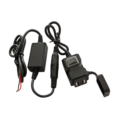 Presa USB doppia porta 3.1A 5V - ABS nero, | 13 - 0250 - r28860 - ENDURRAD
