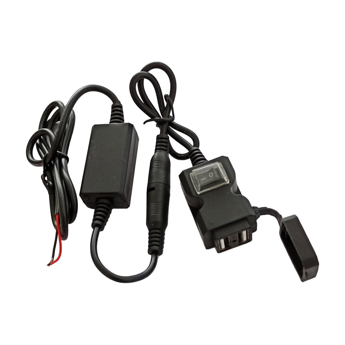Presa USB doppia porta 3.1A 5V - ABS nero, impermeabile - ENDURRAD