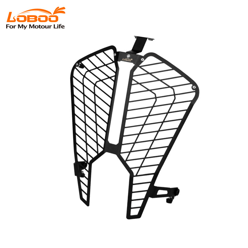 Protezione faro LOBOO CDDBHZ251 per KTM 1290 Super Adventure vista di tre quarti da sinistra