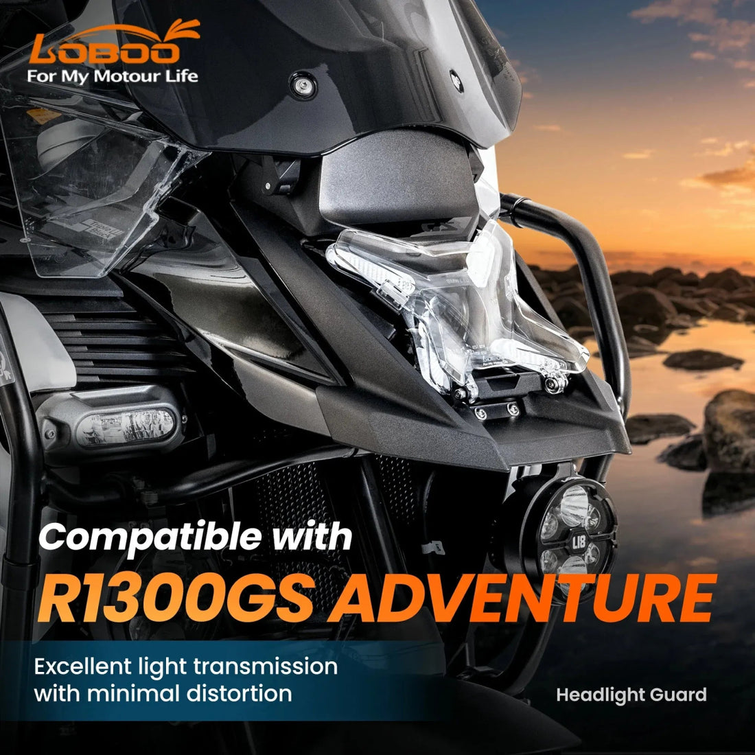 Headlight guard for BMW R 1300 GS Adventure - Endurrad.com