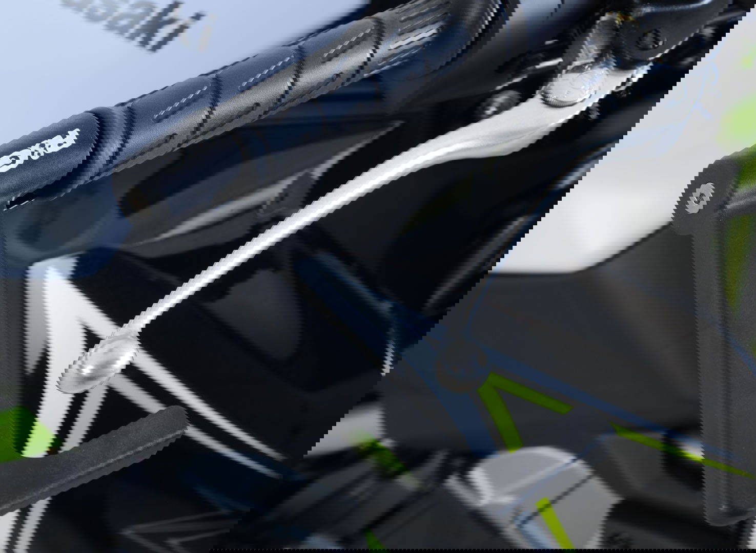 Protezione leva freno/frizione Kawasaki Z650 / Ninja 650 '17- verde