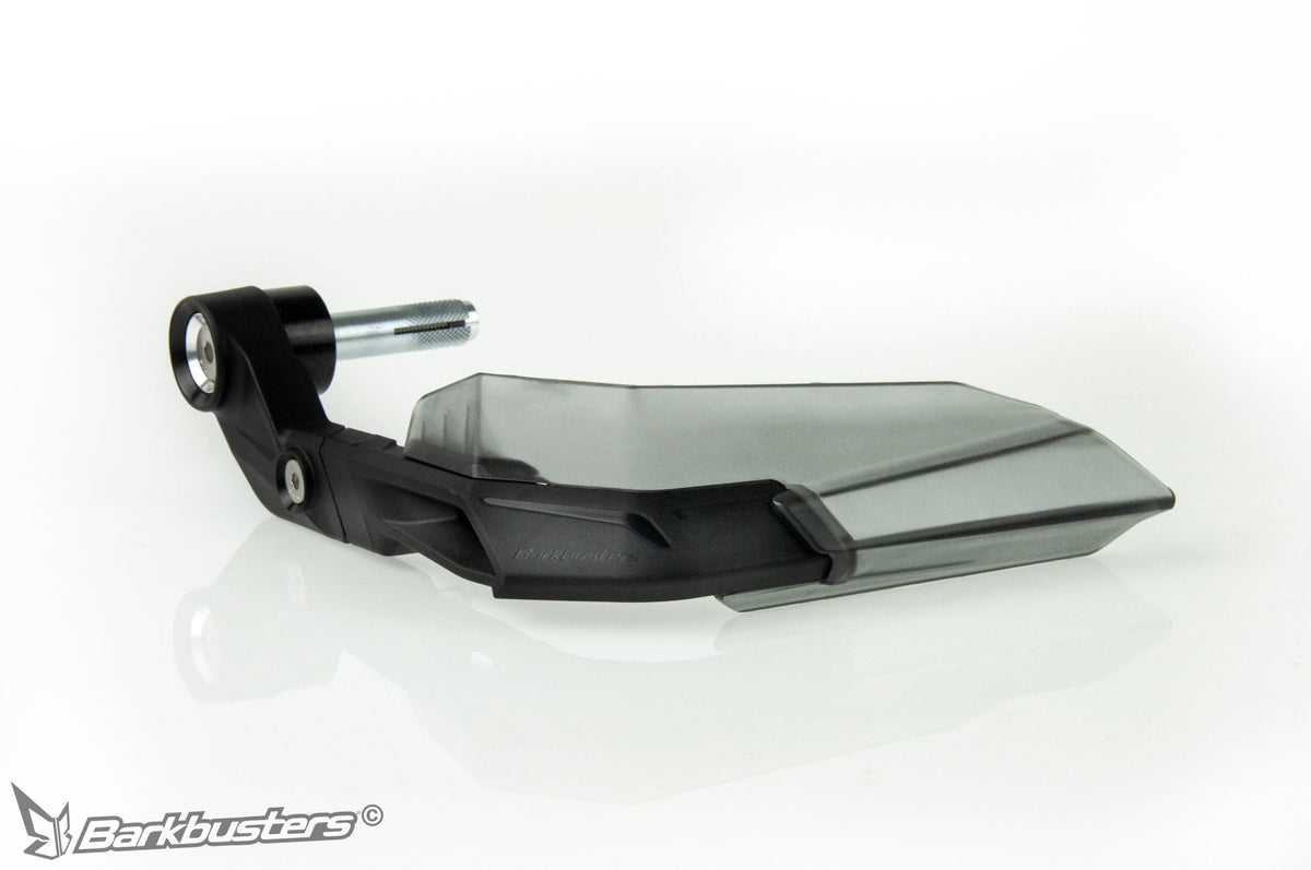 Protezione leve Barkbusters Aero-GP AGP-001 nera con alettina aerodinamica montata