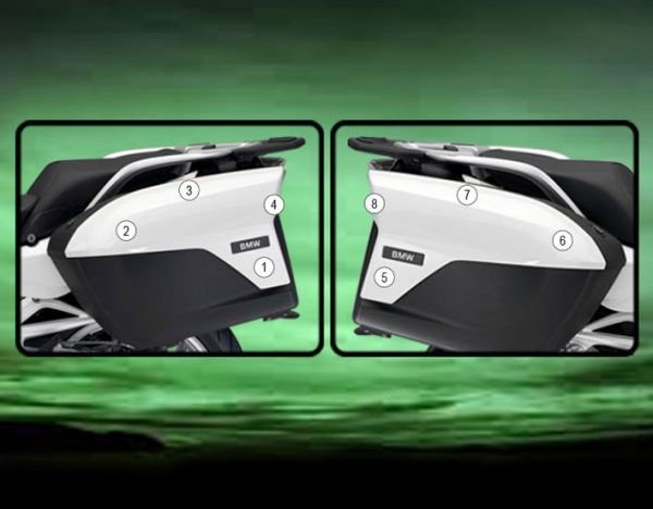 Protezione per valigie laterali per BMW R 1250 RT 2019 - 2024 - ENDURRAD