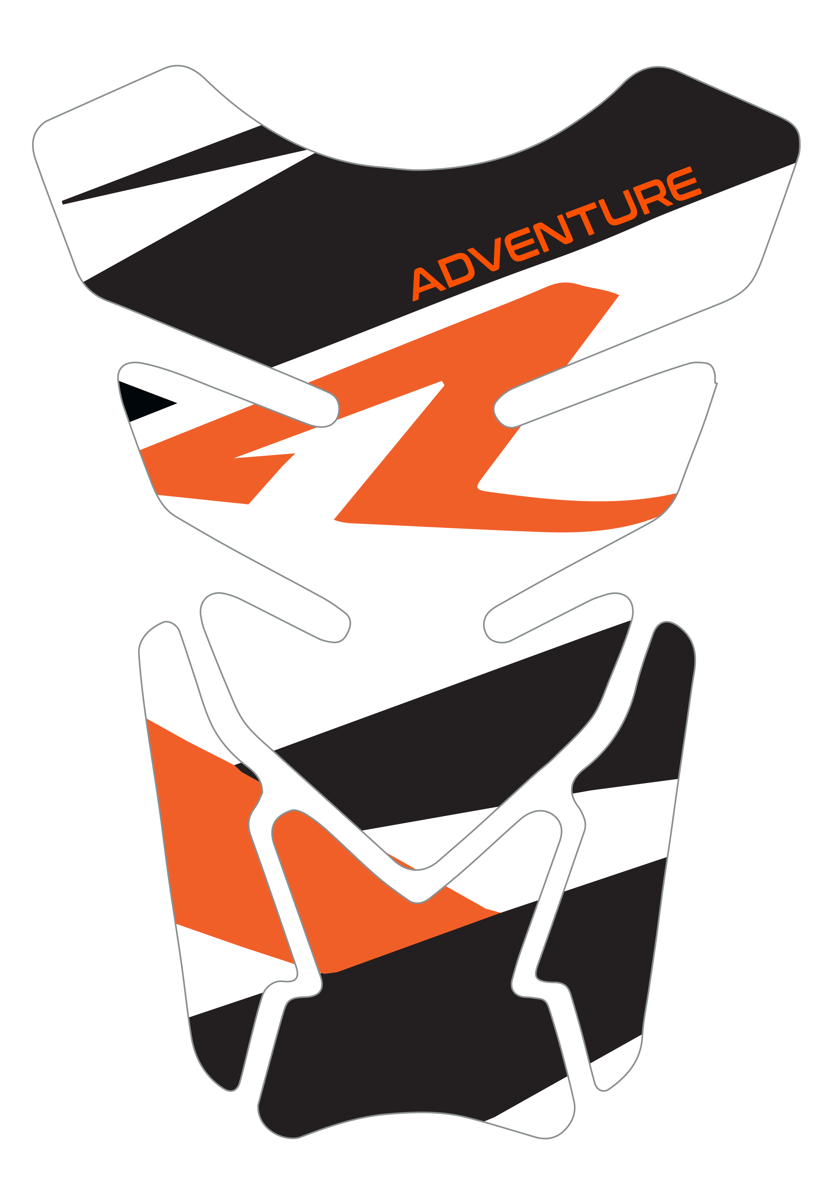 Protezione serbatoio resinata, tipo C - "ADVENTURE"