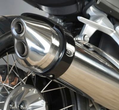 Protezione Silenziatore Rotondo Tipo Supermoto 5 5 To 6 Colore Nero 5281 Rg EP0009BK - ENDURRAD