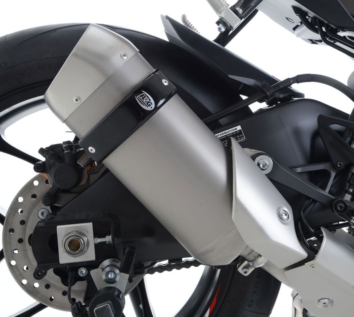 Protezione Silenziatore Yamaha Yzf R1 15 Mt 10 Kawasaki Zx 10R 16 Ninja 125 Z125 19 Versys X 250 300 Honda CBR1 12244 Rg EP0020BK - ENDURRAD
