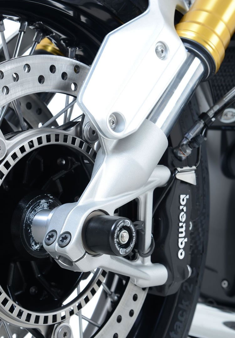 Protezioni perno forcella anteriore, BMW R Nine T / Scrambler / Racer / Pure / Urban GS (c/ruote dentate) R&G