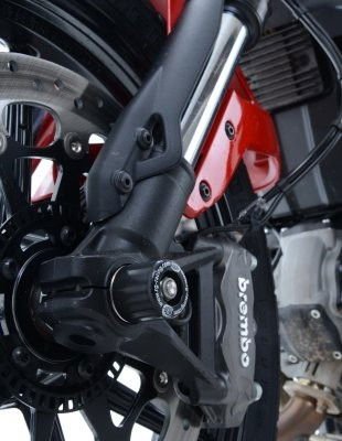 Protezioni Perno Forcella Anteriore Ducati Scrambler 800 Classic Street Classic SIXTY2 Flat Track Pro 12277 Rg FP0167BK - ENDURRAD