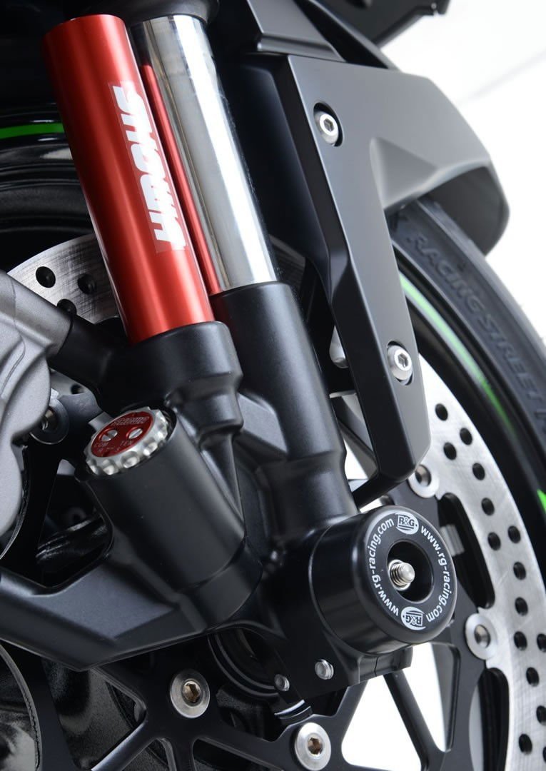 Protezioni Perno Forcella Anteriore Kawasaki ZX10 R 16 15505 Rg FP0182BK - ENDURRAD