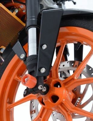 Protezioni Perno Forcella Anteriore Ktm 125 200 390 Duke RC125 200 390 Husqvarna Vitpilen Svartpilen 401 Colore Arancio 11869 Rg FP0106OR - ENDURRAD