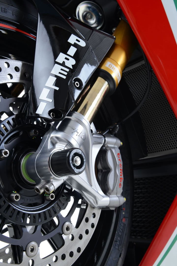 Protezioni perno forcella anteriore, MV Agusta F4RC '15- / F4RR '11- c/ohlins forks (tipo piccolo) R&G
