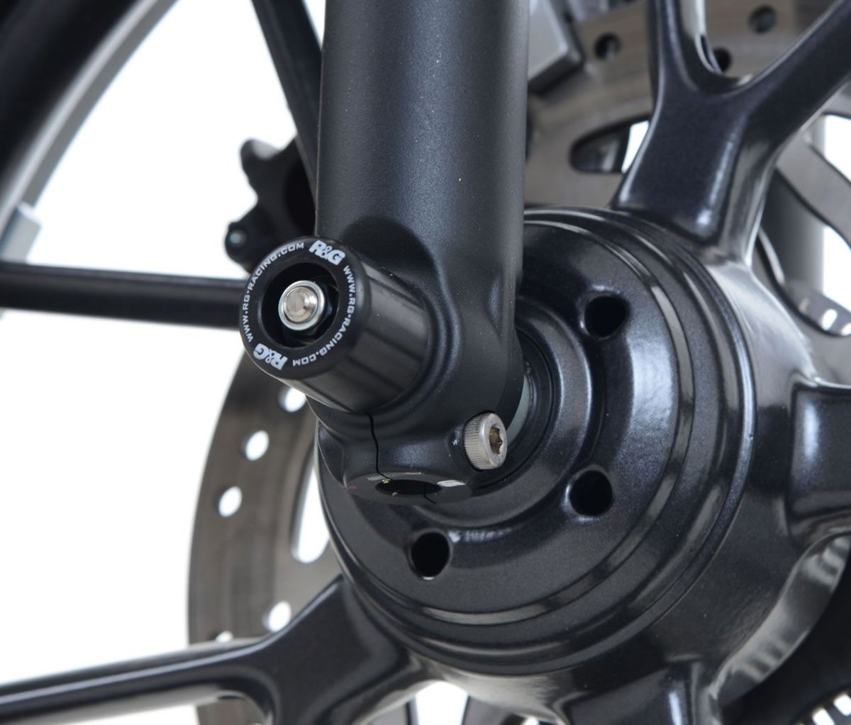 Protezioni Perno Forcella Anteriore Triumph Street Twin 900 T120 Bonneville 17355 Rg FP0189BK - ENDURRAD