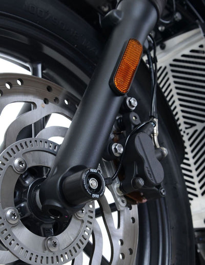 Protezioni Perno Forcella Anteriore Triumph Street Twin 900 T120 Bonneville 17355 Rg FP0189BK - ENDURRAD