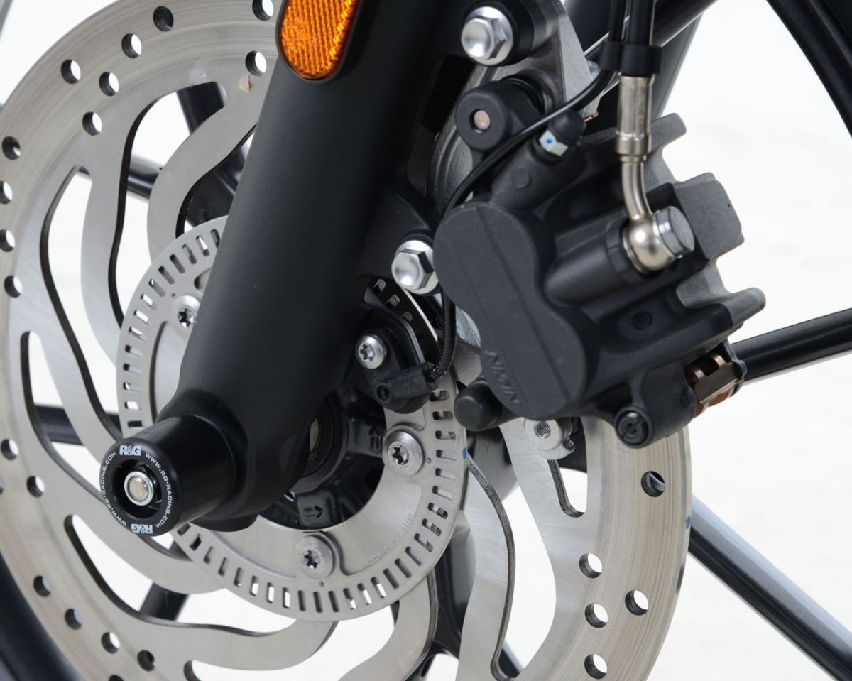 Protezioni Perno Forcella Anteriore Triumph Street Twin 900 T120 Bonneville 17355 Rg FP0189BK - ENDURRAD