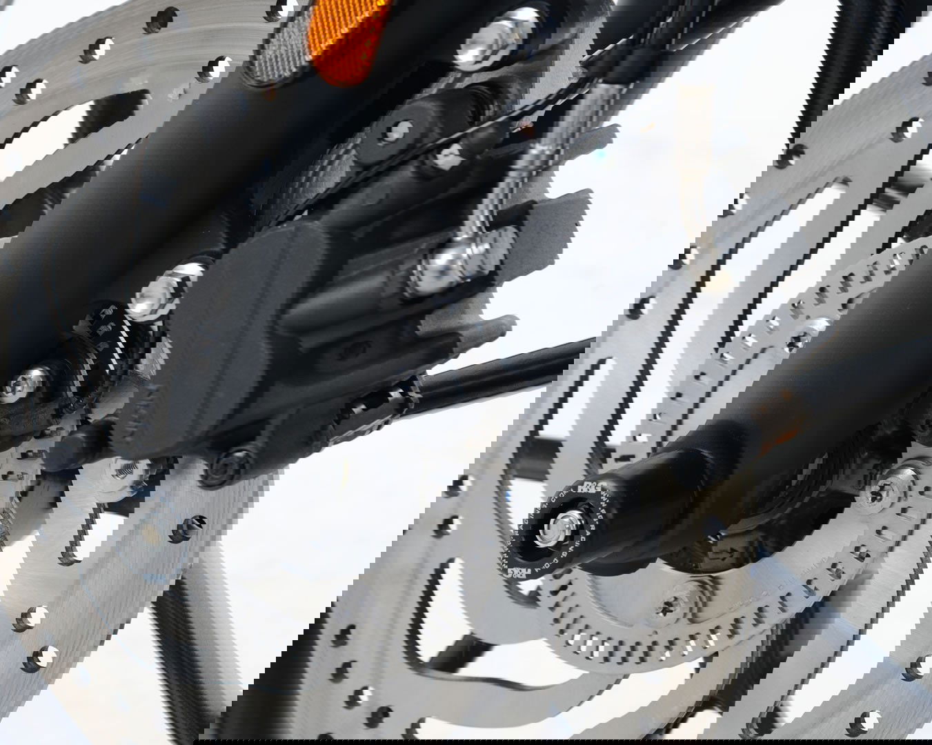 Protezioni Perno Forcella Anteriore Triumph Street Twin 900 T120 Bonneville 17355 Rg FP0189BK - Endurrad