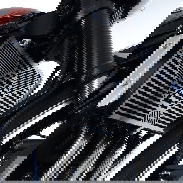 Retina protezione radiatore c/logo, acciaio inox - KAWASAKI Z900 RS '18- R&G