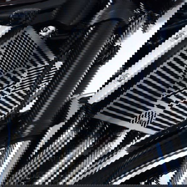 Retina protezione radiatore c/logo, acciaio inox - KAWASAKI Z900 RS '18- R&G