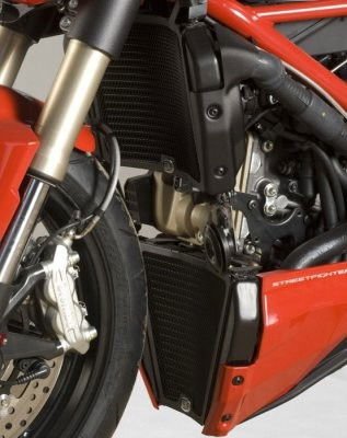 Retina protezione radiatore (CP) - Ducati 848 Streetfighter (colore rosso) - ENDURRAD