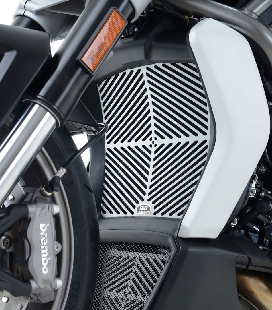 Retina protezione radiatore - DUCATI X - DIAVEL / X - DIAVEL S alluminio satinato - ENDURRAD
