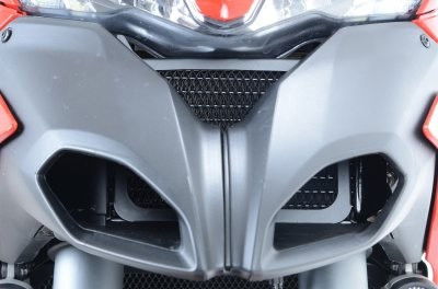 Retina Protezione Radiatore Olio Ducati Multistrada 1200 Fino 14 Colore Rosso 12087 Rg OCG0020RE - Endurrad