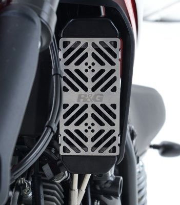 Retina Protezione Radiatore Olio Ducati Scrambler Flat Track Pro Sixty 2 Desert Sled Monster 797 Colore Alluminio Sat 18468 Rg OCG0022SI - Endurrad