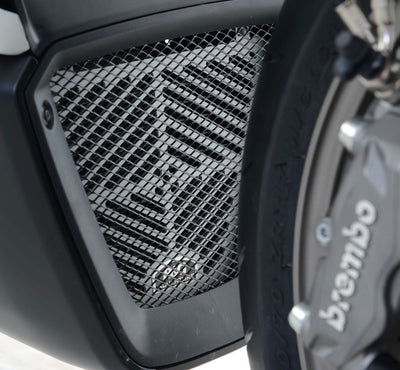 Retina Protezione Radiatore Olio Ducati X Diavel X Diavel S Colore Alluminio Satinato 17373 Rg OCG0028SI - Endurrad