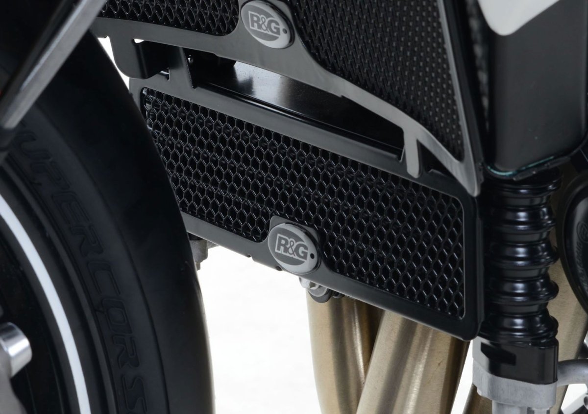 Retina Protezione Radiatore Olio Triumph Speed Triple 11 15 Speed Triple R S 16 Speed Triple Rs 18 5757 Rg OCG0009BK - ENDURRAD