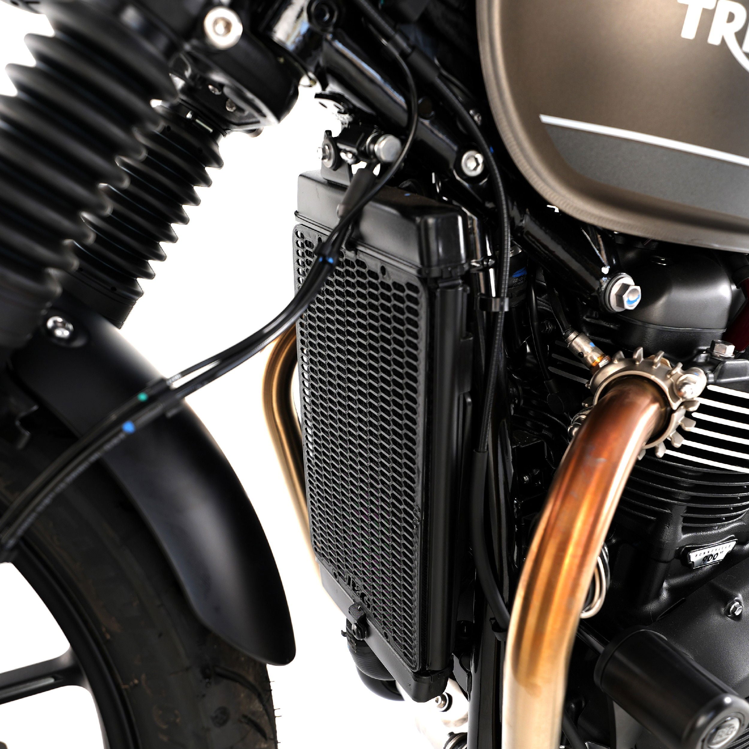 Retina protezione radiatore PRO - Triumph Bonneville T120/T100/ Speed Twin 1200 / 900 / Thruxton 1200 [R] / Street Twin