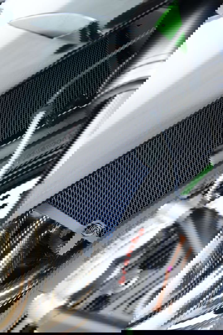 Retina protezione radiatore TITANIUM - BMW S1000RR '10-'14 / HP4 / S1000R '14-'16 vers.racing