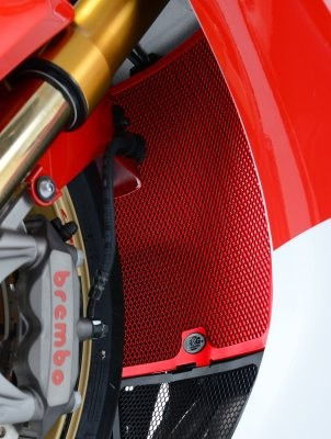 Retina Protezione Radiatore Titanium Honda CBR1000RR 08 16 Colore Rosso 11916 Rg RAD0065RE - Endurrad