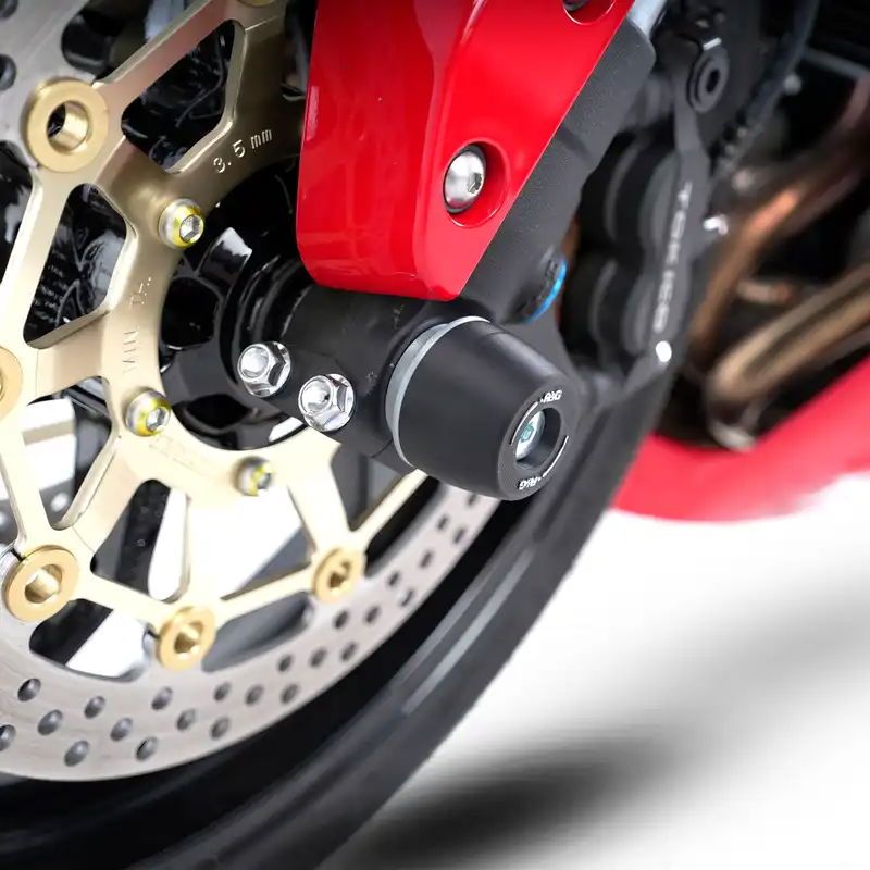 R G Protezioni Perno Forcella Anteriore Honda CBR600 Rr 07 Nuova Forma FP0061BK Disponibile 92859 - Endurrad
