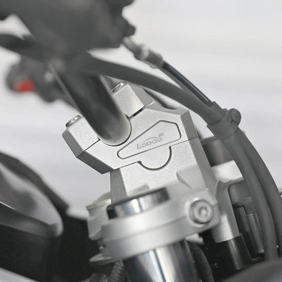Riser manubrio LOBOO CJG031 per BMW F800GS e F750GS, coppia in alluminio argento