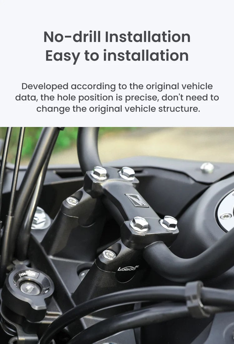 No holes, no modifications